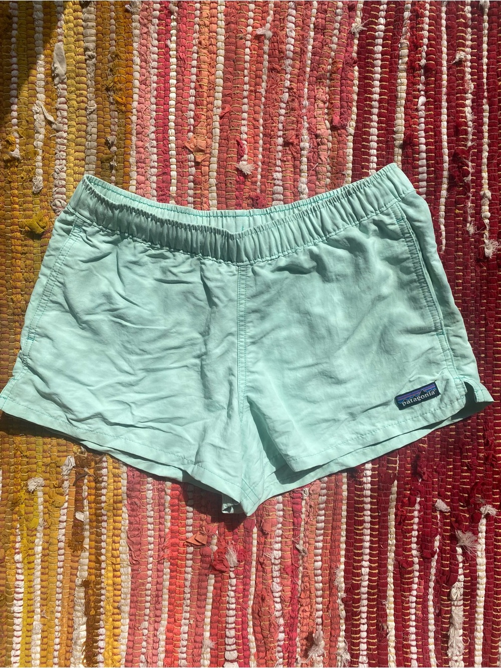 Patagonia Women's Mint Green Athletic Shorts